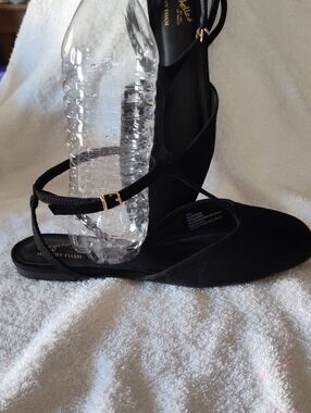 Seychelles Black Ankle-Strap Flat Shoes